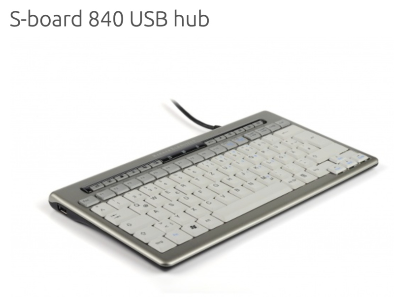 S-board 840 toetsenbord met USB HUB