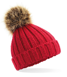 Pom Pom chunky beanie 