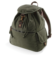 Vintage canvas backpack