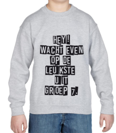 Sweater Leukste uit groep 7