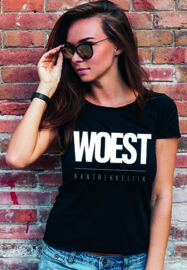 T-shirt WOEST AANTREKKELIJK