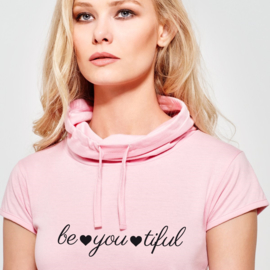 T-shirt Met col be you tiful