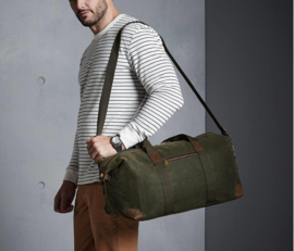 Heritage waxed canvas holdall