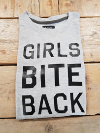 Sale trui Girls Bite Back | maat L | heather grey           