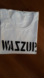 Sale t-shirt Wazzup | maat XL | wit                      