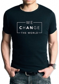 T-shirt We (can) change the world