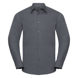 Men's Longsleeve tailored polycotton poplin shirt