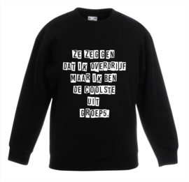 Sweater Ze zeggen dat ik overdrijf  