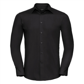 Men's Longsleeve tailored polycotton poplin shirt