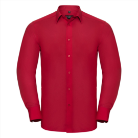 Men's Longsleeve tailored polycotton poplin shirt