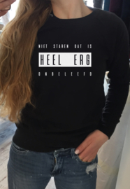 Sweater Niet staren dat is heel erg onbeleefd