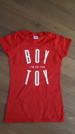 Sale t-shirt boy toy | maat XS | rood 