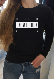 Sweater Ik ben ik en wie ben jij 