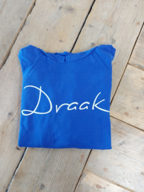 Sale hoodie draak | maat L | royal blue