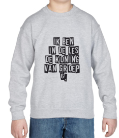 Sweater Koning van groep 6 