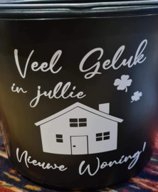 veel geluk met nieuwe woning