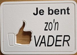 je bent zo`n vader