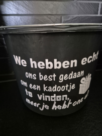 We hebben echt ons best gedaan