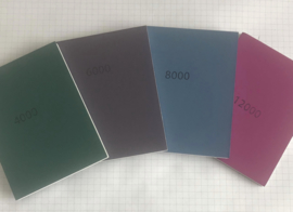 MICRO-MESH. Soft pads 75x100mm set van 4 :              4000,6000,8000 ,12000