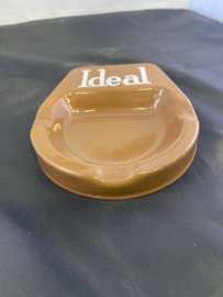 Metalen geëmailleerde reclame asbak IdeaL