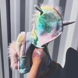 Unicorn rugzak met hoodie