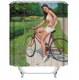 Pinup douchegordijn