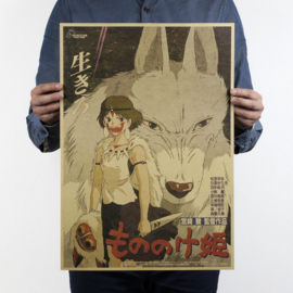Ghibli Studio Princess Mononoke poster