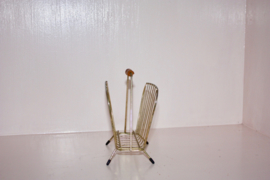 Mategot 50s draadstalen servet / brievenhouder