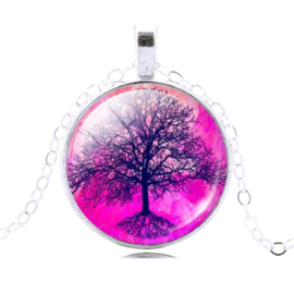 Tree of Life Roze ketting