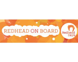 Redhead on Board Bumpersticker