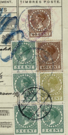 ZO Zwanenburg's Slachterijen Oss veel kleurenfrankering op fragment.