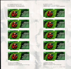 2002.Postzegelboekje 74 "Geluksbrenger" Zelfklevend **