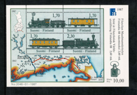 Finland 1987. Blok 4 waarden Tentoonstelling Finlandia 88 **