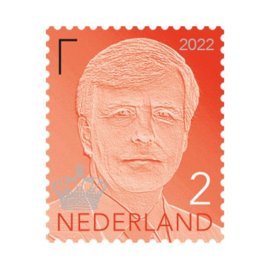 2022. 4072/4 Willem Alexander. Gestanste serie met jaartal 2022 **