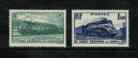 Frankrijk 1937. 100 jaar Spoorwegen 2 waarden **