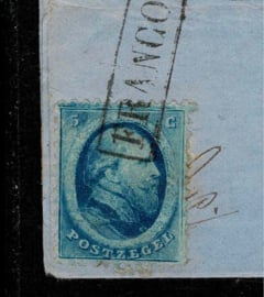 1866. 4 op complete brief van Rotterdam naar Harlingen