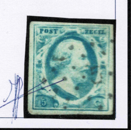 AMSERDAM Puntstempel 5 op 5 ct. pl V-3 met Certificaat