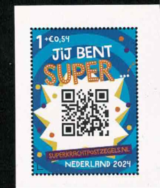2024. Kinderzegels  ** Bijzondere variatie ** Groot formaat zegel
