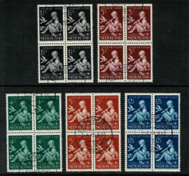 1938. 313/7 Kinderzegels in ⊞⦿