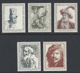 1956. 671/5 Zomerzegels Rembrandt **