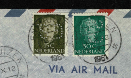 GS type 3.  Gebr. Sluis Enkhuizen.  Luchtpost cover
