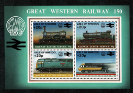 Engeland 1983. 150 jaar Great Wester railway Letter Service met Opdruk **