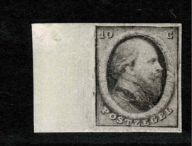 1864. Kleurproeven in Zwart 5, 10 en 15 cent (*)