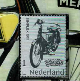 2025. Zilver zegel  Simplex Motorfiets