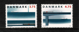 Denemarken 1997. Trein op brug **