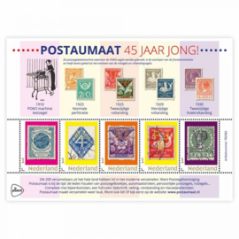 2018. Postulaat 45 jaar.  Complete set vellen **