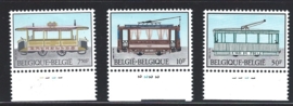 België 1983. 2079/81 Tram & Trolleybus met plaatnummers **