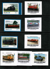 Duitsland. Privat BiberPost & Nordbrief . 9 verschillende locomotieven **