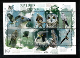 2020. Beleef de Natuur. Vogels. Complete set van 4 vellen **