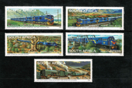 Zuid Afrika 1998. Blue Train 5 waarden uit PZB. Nieuwe tanding **